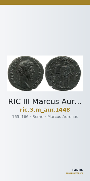 RIC III Marcus Aurelius 1448 — CANOA