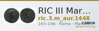 RIC III Marcus Aurelius 1448 — CANOA