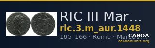 RIC III Marcus Aurelius 1448 — CANOA