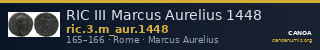 RIC III Marcus Aurelius 1448 — CANOA
