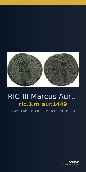 RIC III Marcus Aurelius 1449 — CANOA