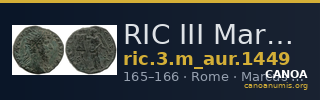 RIC III Marcus Aurelius 1449 — CANOA