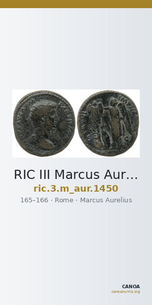 RIC III Marcus Aurelius 1450 — CANOA