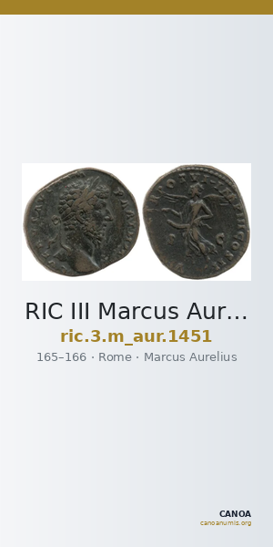 RIC III Marcus Aurelius 1451 — CANOA
