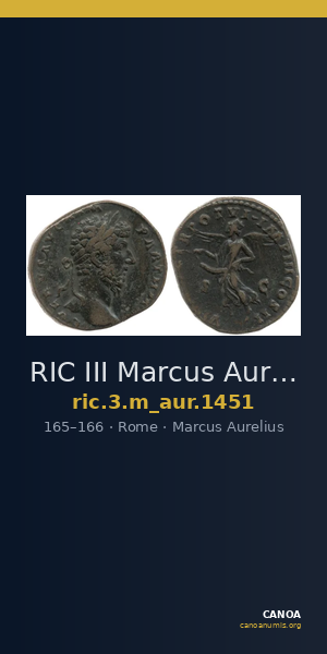 RIC III Marcus Aurelius 1451 — CANOA
