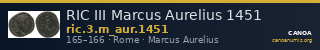 RIC III Marcus Aurelius 1451 — CANOA