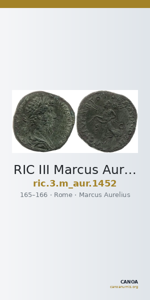 RIC III Marcus Aurelius 1452 — CANOA