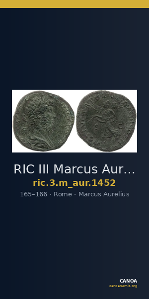 RIC III Marcus Aurelius 1452 — CANOA