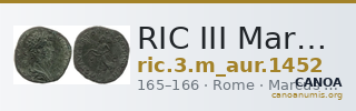 RIC III Marcus Aurelius 1452 — CANOA