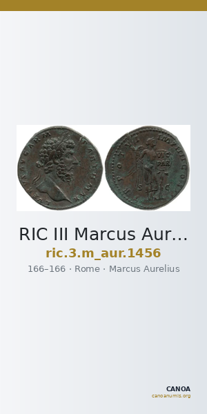 RIC III Marcus Aurelius 1456 — CANOA