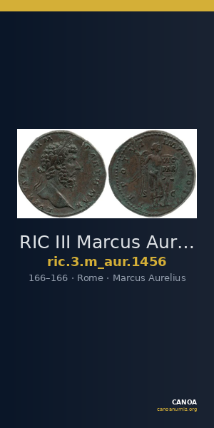 RIC III Marcus Aurelius 1456 — CANOA
