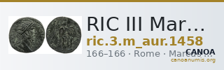 RIC III Marcus Aurelius 1458 — CANOA