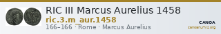 RIC III Marcus Aurelius 1458 — CANOA
