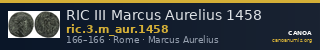 RIC III Marcus Aurelius 1458 — CANOA