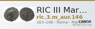 RIC III Marcus Aurelius 146 — CANOA
