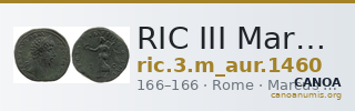 RIC III Marcus Aurelius 1460 — CANOA
