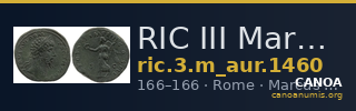 RIC III Marcus Aurelius 1460 — CANOA