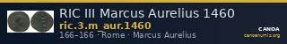 RIC III Marcus Aurelius 1460 — CANOA