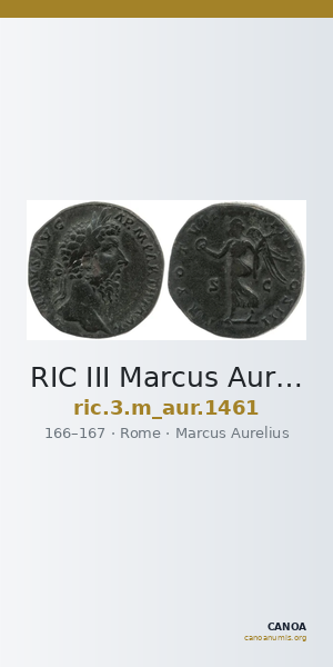 RIC III Marcus Aurelius 1461 — CANOA