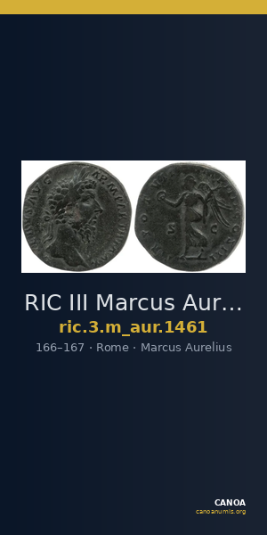 RIC III Marcus Aurelius 1461 — CANOA