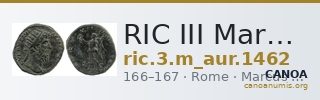 RIC III Marcus Aurelius 1462 — CANOA