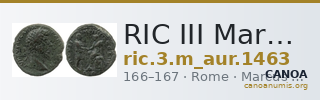 RIC III Marcus Aurelius 1463 — CANOA