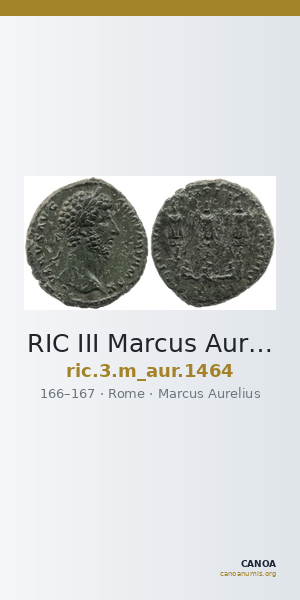 RIC III Marcus Aurelius 1464 — CANOA