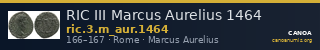 RIC III Marcus Aurelius 1464 — CANOA