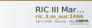RIC III Marcus Aurelius 1466 — CANOA