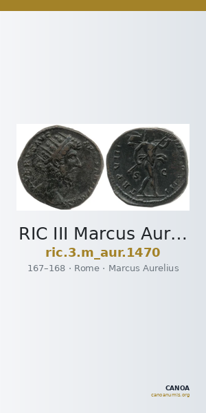 RIC III Marcus Aurelius 1470 — CANOA