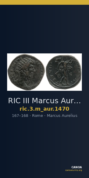 RIC III Marcus Aurelius 1470 — CANOA
