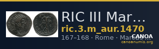 RIC III Marcus Aurelius 1470 — CANOA