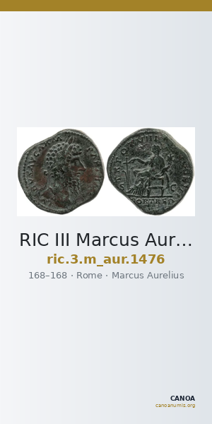 RIC III Marcus Aurelius 1476 — CANOA