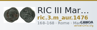 RIC III Marcus Aurelius 1476 — CANOA