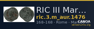 RIC III Marcus Aurelius 1476 — CANOA
