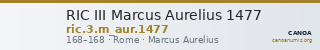 RIC III Marcus Aurelius 1477 — CANOA