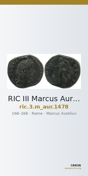 RIC III Marcus Aurelius 1478 — CANOA