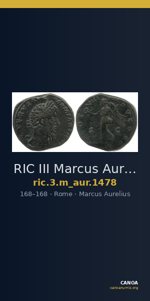RIC III Marcus Aurelius 1478 — CANOA