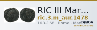 RIC III Marcus Aurelius 1478 — CANOA
