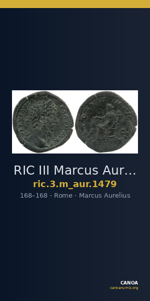 RIC III Marcus Aurelius 1479 — CANOA