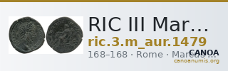 RIC III Marcus Aurelius 1479 — CANOA