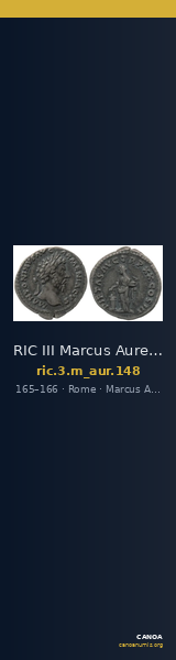 RIC III Marcus Aurelius 148 — CANOA