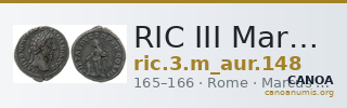 RIC III Marcus Aurelius 148 — CANOA
