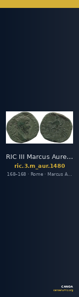 RIC III Marcus Aurelius 1480 — CANOA