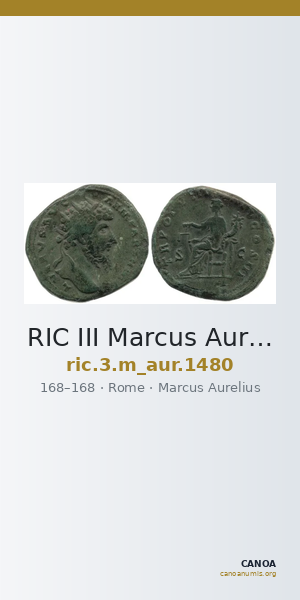 RIC III Marcus Aurelius 1480 — CANOA