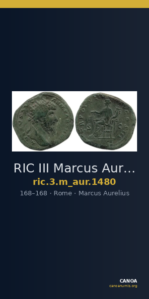 RIC III Marcus Aurelius 1480 — CANOA