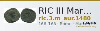 RIC III Marcus Aurelius 1480 — CANOA