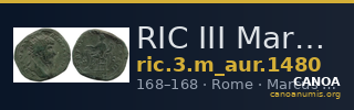 RIC III Marcus Aurelius 1480 — CANOA