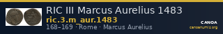 RIC III Marcus Aurelius 1483 — CANOA