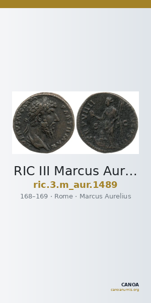 RIC III Marcus Aurelius 1489 — CANOA